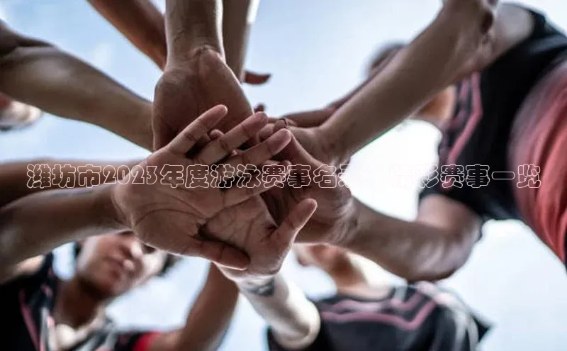 潍坊市2023年度游泳赛事名录：精彩赛事一览